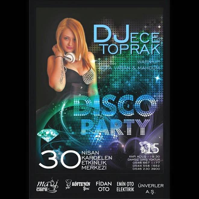 Çan'da Disco Party