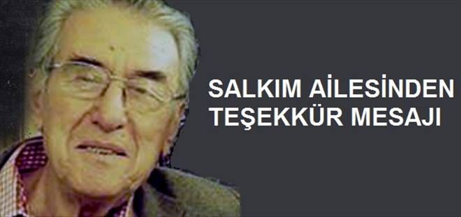 Salkım Ailesi´den Teşekkür Mesajı