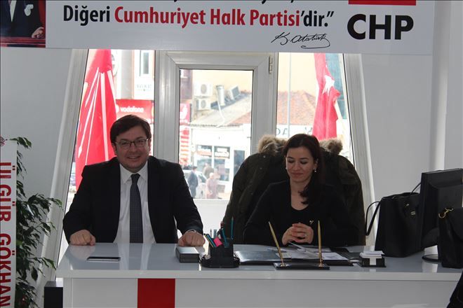 CHP Çanakkale Milletvekili Muharrem Erkek Çan İlçe Örgütünü Ziyaret Etti