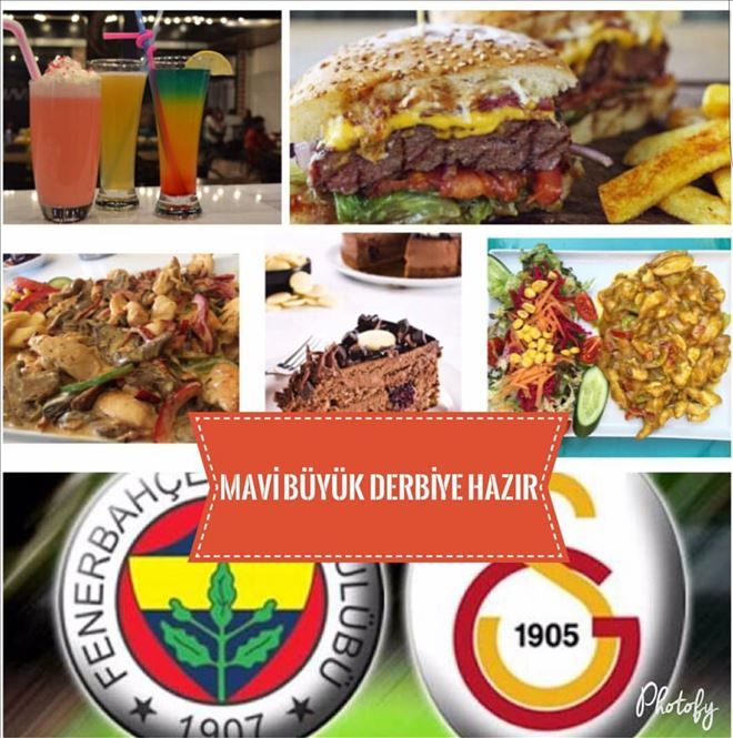 Derbi Mavi Cafe´de İzlenir