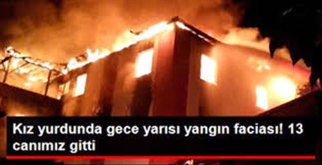 Adana´da Kız Öğrenci Yurdunda Yangın Çıktı