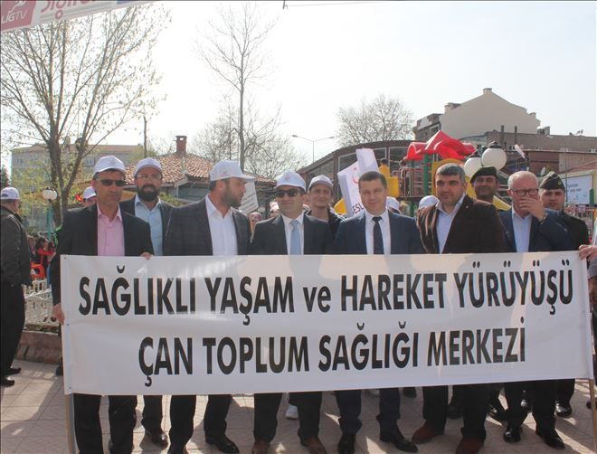 Çan´da Sağlıklı Yaşam Yürüyüşü Gerçekleşti