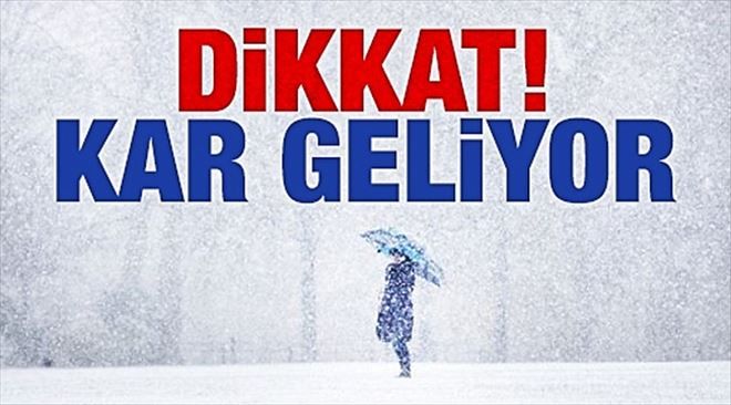 Dikkat! Meteoroloji uyardı! Çarşamba Kar Geliyor