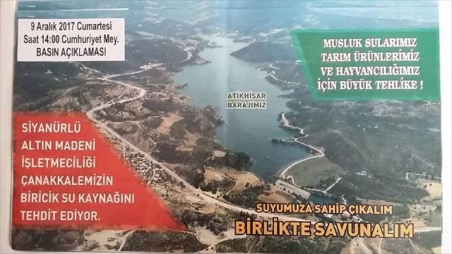 ÇANAKKALE´DE EYLEME DİKKAT ÇEKMEK İÇİN EYLEM