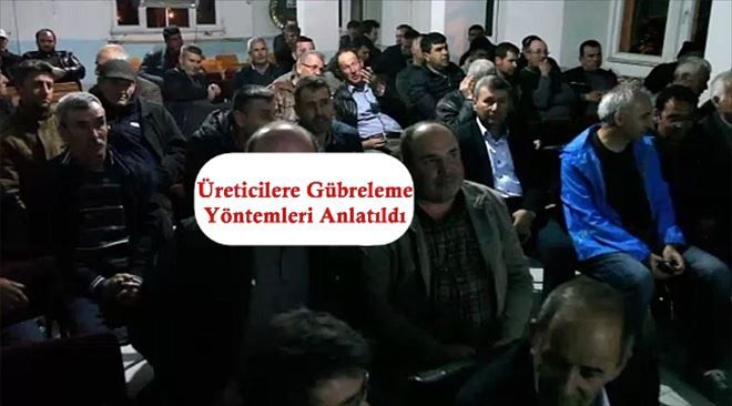 Üreticilere Gübreleme Yöntemleri Anlatıldı