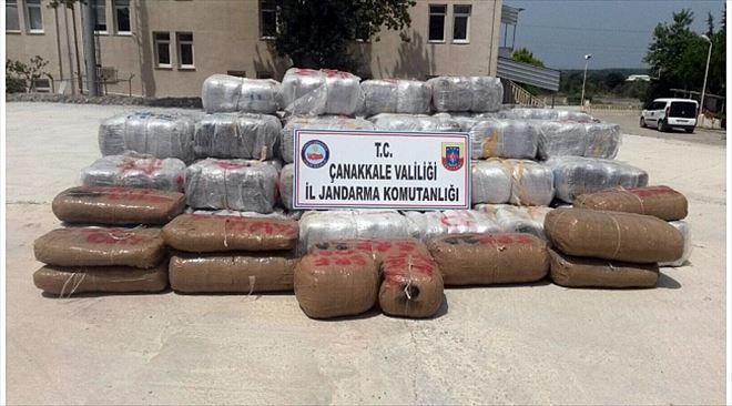 Çanakkale´de 1.5 Ton Esrar Ele Geçirildi