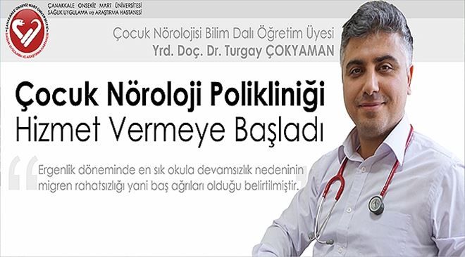 ÇOCUK NÖROLOJİ POLİKLİNİĞİ HİZMET VERMEYE BAŞLADI