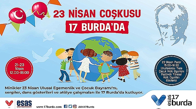 23 Nisan Coşkusu Esas 17 Burda' da