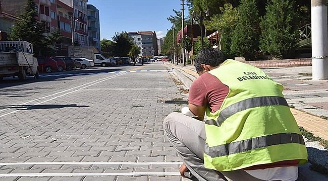 ÇAN BELEDİYESİNDEN TRAFİK SIKIŞIKLIĞINI RAHATLATACAK UYGULAMA