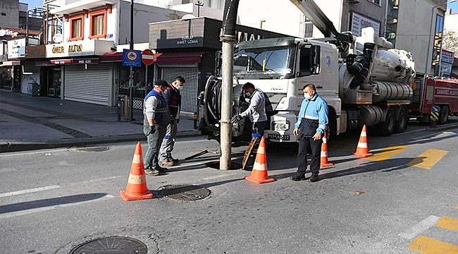 YAĞMURSUYU VE KANALİZASYON HATLARI TEMİZLENDİ