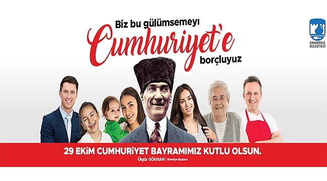 BAŞKAN GÖKHAN'IN 29 EKİM CUMHURİYET BAYRAMI KUTLAMA MESAJI