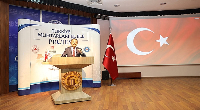 "TÜRKİYE MUHTARLARI EL ELE" PROJESİ TOPLANTISI DÜZENLENDİ