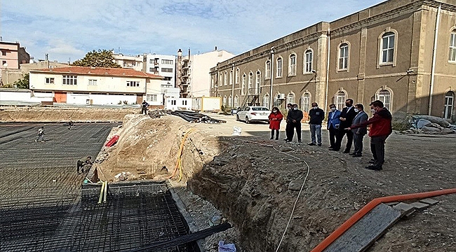 VALİ AKTAŞ, ÇANAKKALE MERKEZ ANADOLU İMAM HATİP LİSESİ İNŞAATINI İNCELEDİ