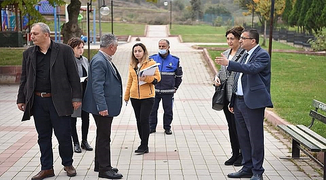 BAŞKAN ÖZ PARK VE ÇOCUK OYUN ALANLARINDA İNCELERDE BULUNDU