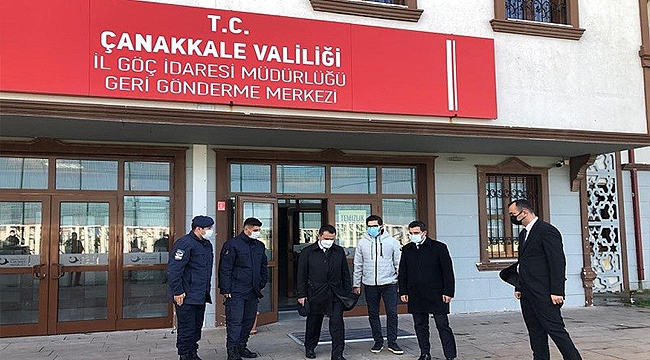 VALİ AKTAŞ, AYVACIK GERİ GÖNDERME MERKEZİNDE İNCELEMELERDE BULUNDU