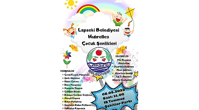 LAPSEKİ BELEDİYESİ'NDEN ÇOCUKLARA ÖZEL ETKİNLİK