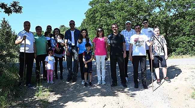 ÇAĞLAYAN TREKKİNG PARKURUNDA YÜRÜYÜŞ