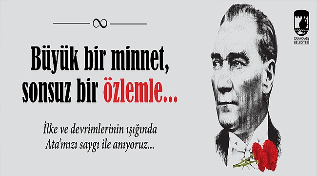 BAŞKAN GÖKHAN'IN 10 KASIM ATATÜRK'Ü ANMA MESAJI