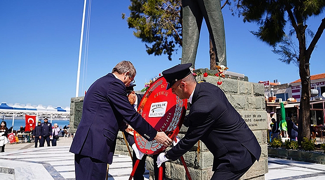 ATATÜRK'ÜN AYVALIK'A GELİŞİNİN 89'UNCU YIL DÖNÜMÜ KUTLANDI