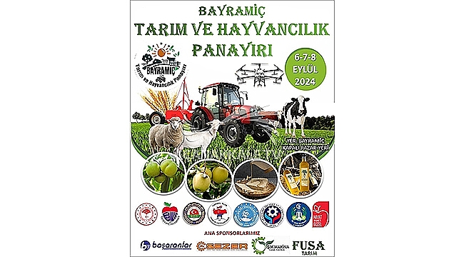 TARIM VE HAYVANCILIK PANAYIRI 6 EYLÜL'DE BAYRAMİÇ'TE BAŞLIYOR