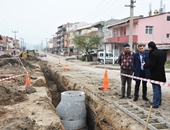 Başkan Kuzu Karşıyaka Mahallesinde Yapılan Alt Yapı Çalışmalarını Denetledi